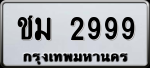 ทะเบียนรถ ชม 2999 ผลรวม 0